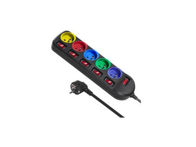 Power Strip 1,5M Cable Alargador 5 Sockets MCE204M — image 1