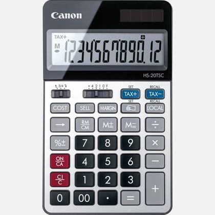 Canon HS-20TSC Calculator Desktop 12 Dígitos Panel Solar Battery