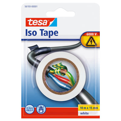 Tesa 56193-00001 Tape Insulating 10M 15MM White Blister — image 1