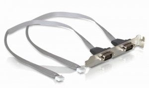 Delock Bracket Port 2XCOM With Espaciado Pines 2MM — image 1