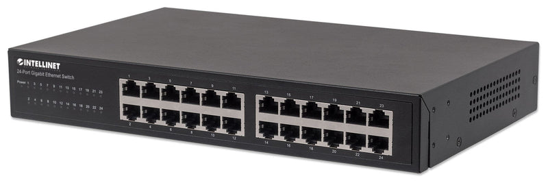 Intellinet 24-PORT Gigabit Switch Desktop & 19RACKMOUNT Met