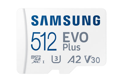 Samsung Evo Plus 512GB Microsdxc (2024), Memory Card White — image 1