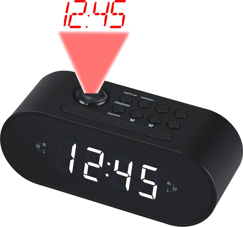 Denver Radio Despertador CRP-717 Radio Fm Proyeccion Alarm Dual Screen LED 0.9 Colour Black