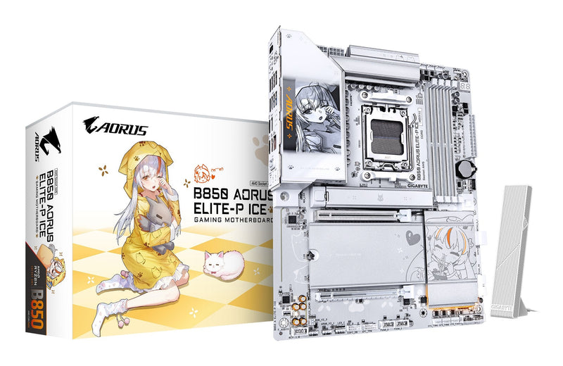 Gigabyte Motherboard B850 Aorus Elite-p Ice AM5 4XDDR5 HDMI