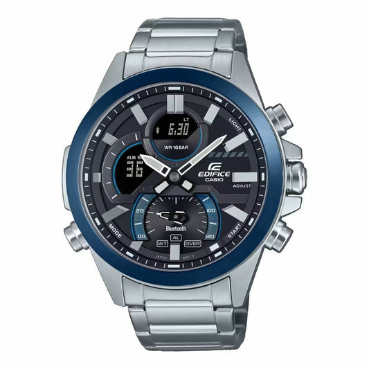 Casio Men's Watch Casio Ecb-30Db-1Aef Black Silver