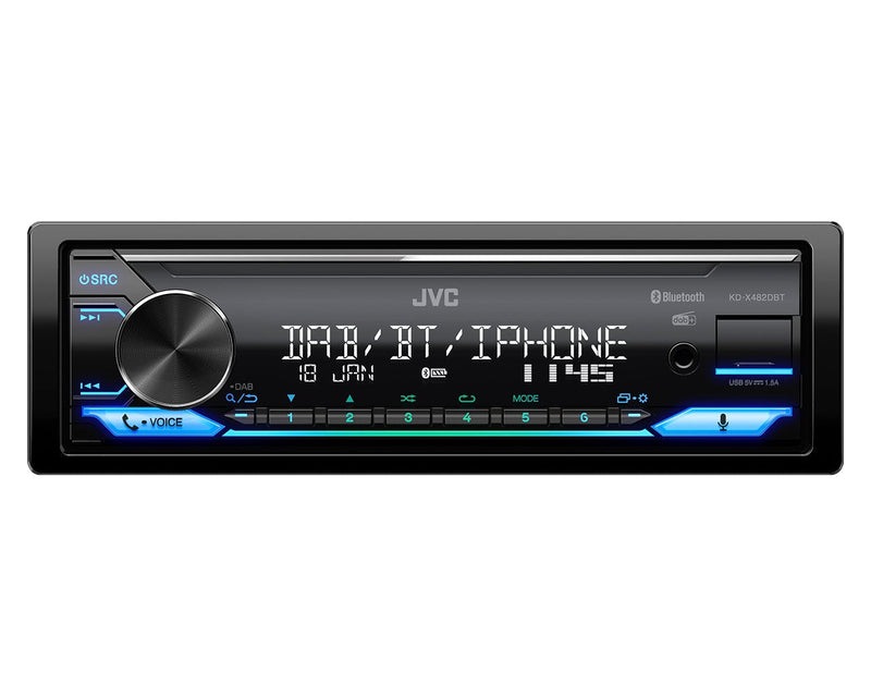 Jvc KD-X482DBT Black 200W Bluetooth