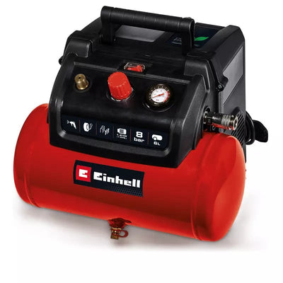 Einhell Compressor Tc-ac 190/6/8 Red/Black 1.200 Watts 4020655 — image 1