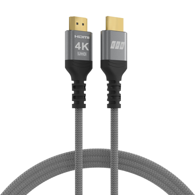 Cable Efb HDMI High-speed M. Ethernet 4K60HZ 0,5M Grey