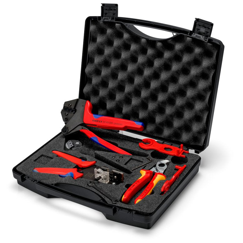 Knipex 97 91 04 V01 - Case Tools Fotovoltaica, Connectors Cable Solar MC4 (multi-contact) (7 Units