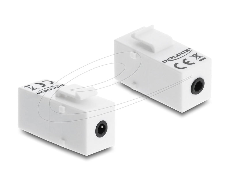 Keystone Módulo Connector Jack Female 3,5MM 4 Pin a Connector Jack Female 3,5MM 4 Pin White