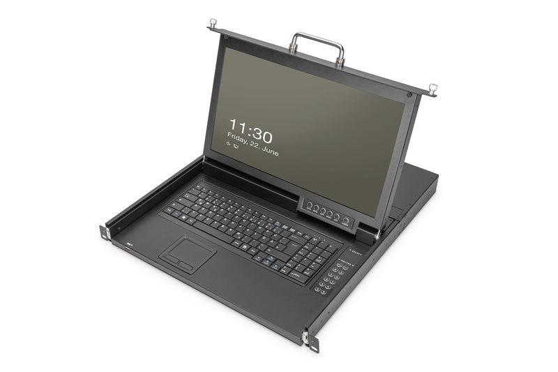 Digitus Modular HD LCD KVM Console With 17 Tft, 8-PORT HDMI KVM Connection Touchpad, Deutsches Distribución Ke