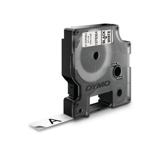 Dymo Tape Transferencia Thermal D1 Durable. Label Permante Black Sobre White 12MMX5,5M. Rotuladora Labelmanage