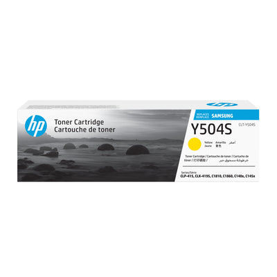 Samsung CLP415 CLX4195 Yellow Genuine Toner - CLT-Y504S SU502A — image 1