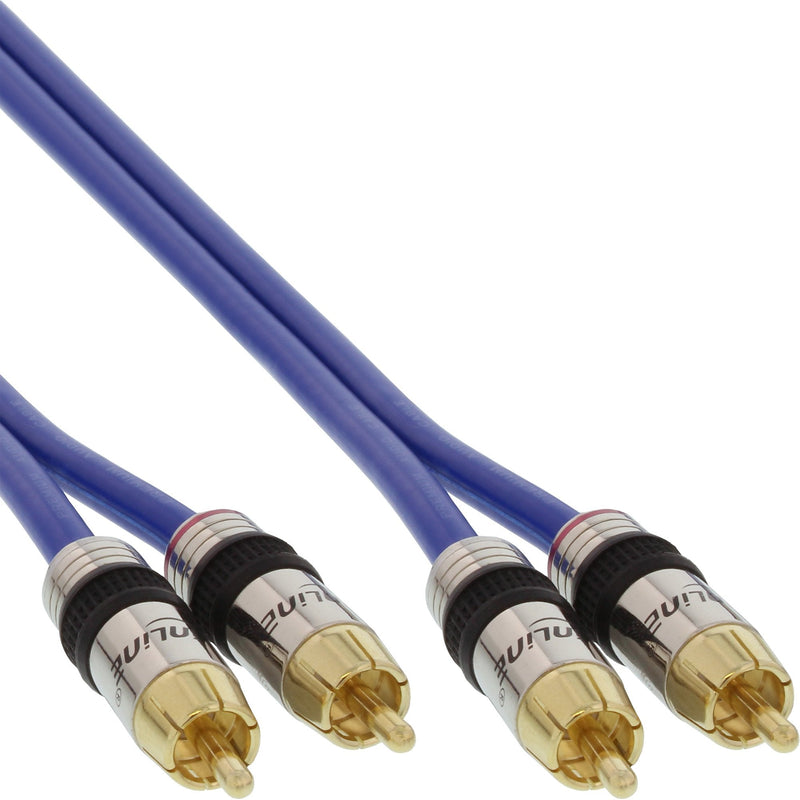 Inline Cable Audio Premium Rca 2X Rca Male a Male 30M
