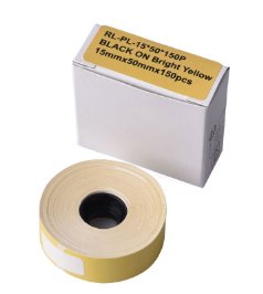 G&g Roll Labels (150 Einzeletiketten 15 X 50MM) Yellow