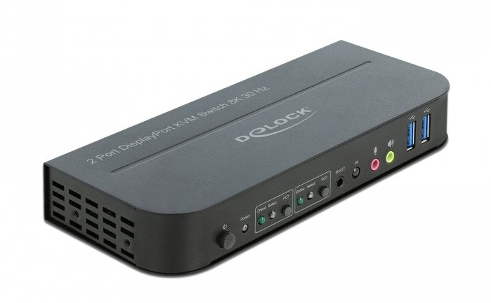Delock DisplayPort 1.4 KVM Switch 8K 30 HZ With USB 3.0 And Audio