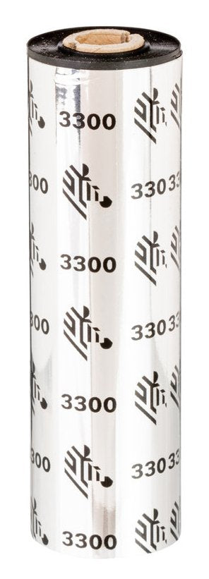 Zebra 3300 Wax/ Resin Tape Thermal 74M Black
