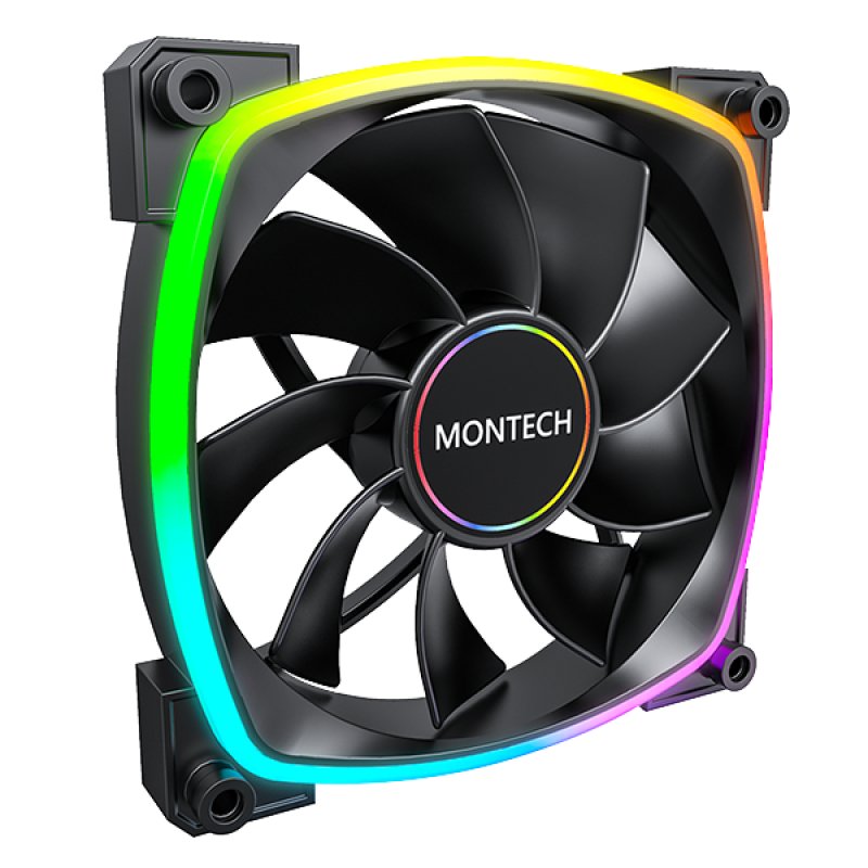 Montech Fan RX140 PWM 140X140X25 Black 140MM RX140 PWM Black