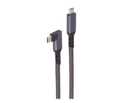 Shiverpeaks USB-C Cable Charging 3.2 90° 100W Pd Textil 1M