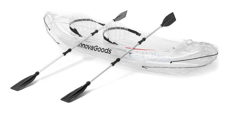 Innovagoods Kayak Inflable 2 Personas - Pump Manual - Supports Up To 180KG - Includes Accesorios - Bag