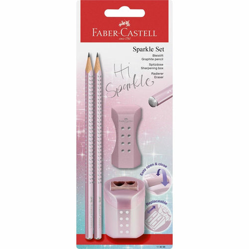 Faber-castell Set Of Escritura Sparkle Bk + Acc. Rose — image 1