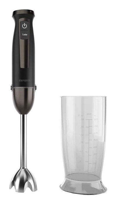 Aiwa Blender Mano Kenkiri 1500 40 Velocidades 6 Cuchillas Satoku Glass 800ML Black — image 1