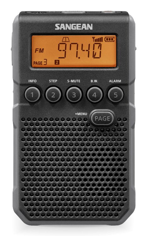 Sangean DT-800 Black Radio Digital Bolsillo Am Fm With Rds Screen LCD Battery Rechargeable