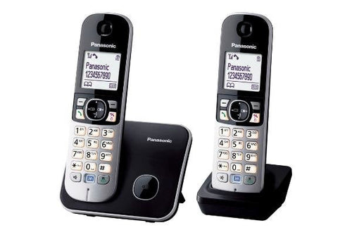 Panasonic Phone KX-TG6812 Dect Identificador Llamadas Black Silver — image 1