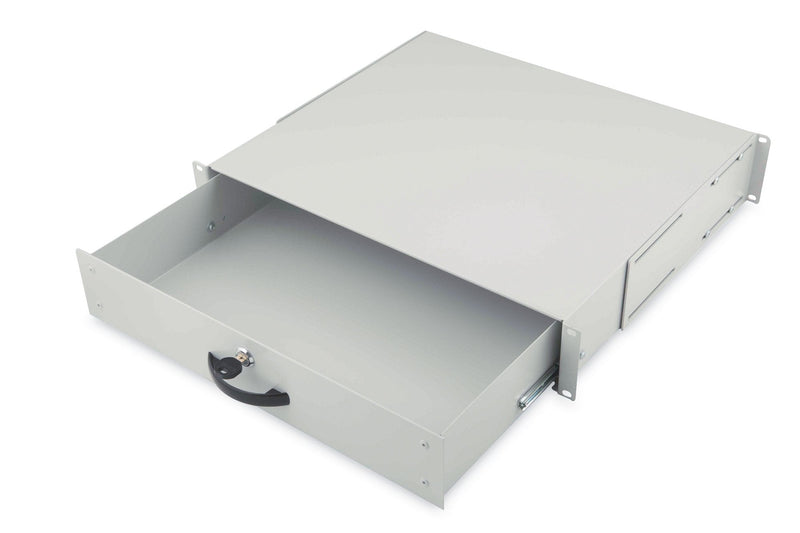 Digitus Drawer 2U 483MM Grey With Lock