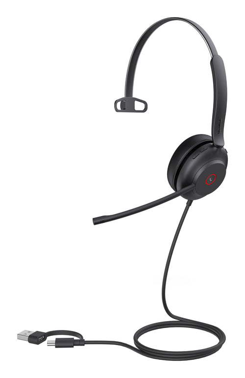 Yealink Headphones UH37 Mono Uc Alámbrico Diadema USB Type-c USB Type-a Black — image 1