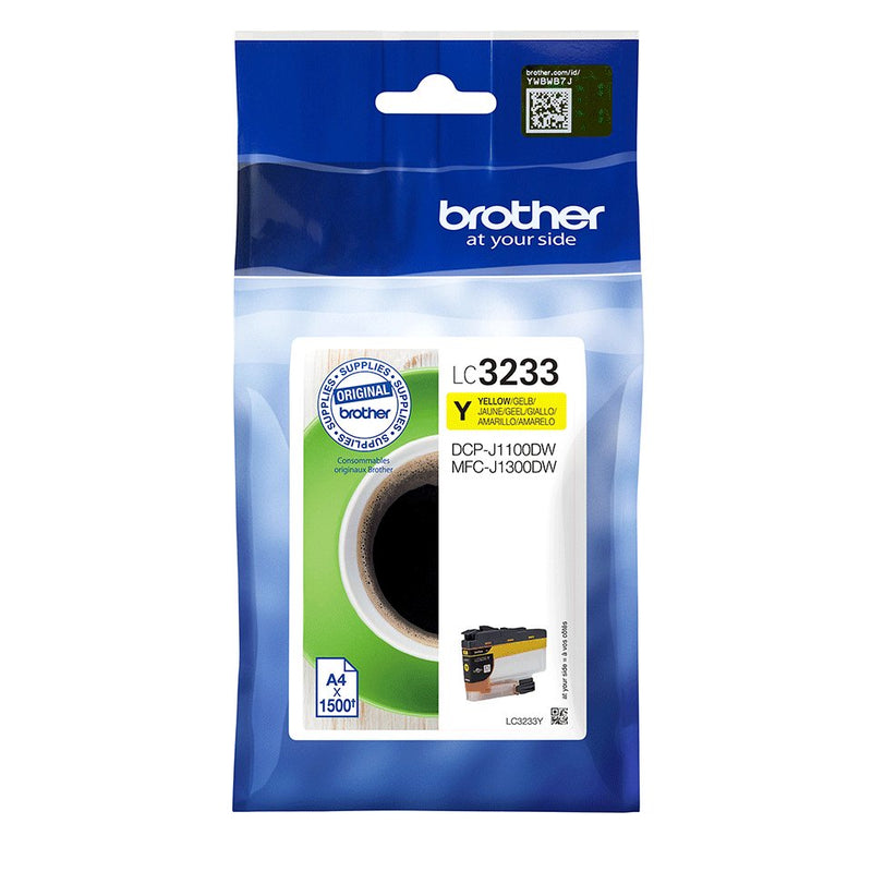 Brother Ink LC3233Y DCPJ1100DW MFCJ1300DW Ori Yellow