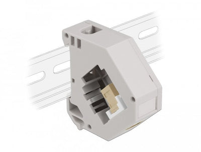 Delock Adapter Carril Din With Keystone Sc Simplex Connector Female a Sc Simplex Connector Female Beige — image 1