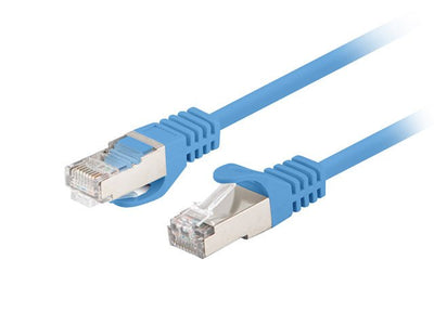 Lanberg Pack 10 - Network Cable CAT.6 FTP 0.25M Blue — image 1