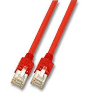 Efb RJ45 Network Cable CAT.5E Sf UTP Lszh Draka UC300 TM11 Crossed Red 5M — image 1