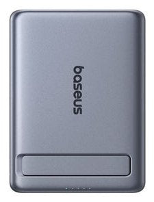 Picogo AM31 QI2 Ultra-mini Magnetic Power Bank With Kickstand 5000MAH 20W Space Grey ( + Braided USB Cable -c