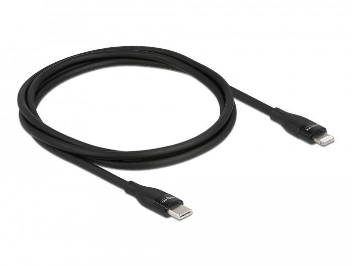 Delock Daten- And Cable Charging USB Type-c™ a Lightning™ Iphone™, Ipad™ And Ipod™ Black 1M Mfi
