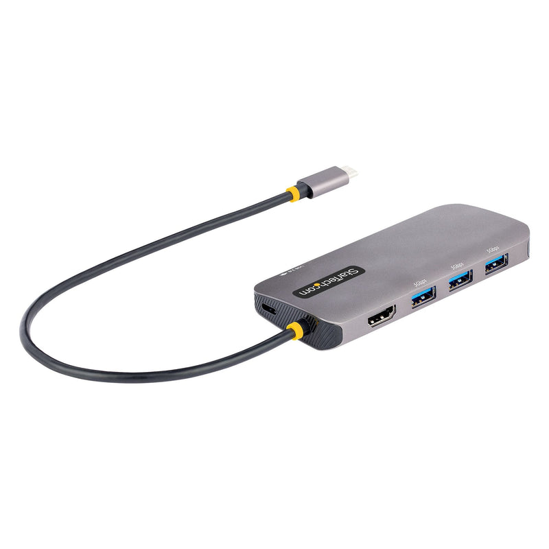 StarTech.com Docking Station USB C HDMI 4K 60HZ, Hub USB-A 3.2 3 Ports 5Gbps Power Pd 100W