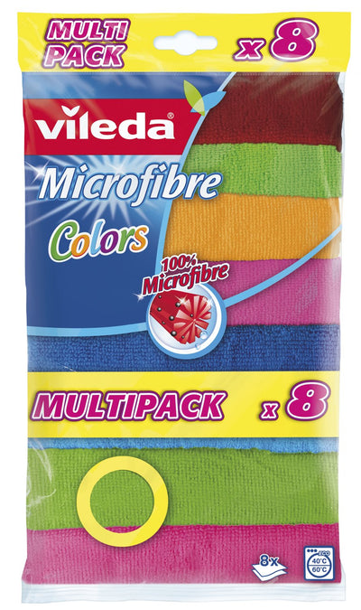 Vileda Cloth Microfibra Colours 8 Units — image 1