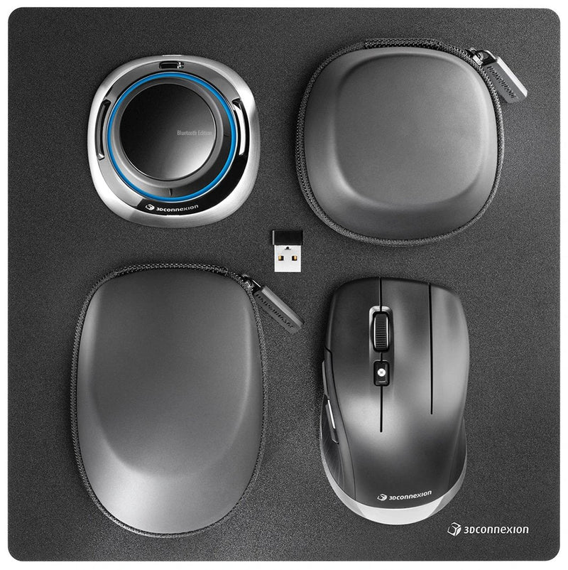 3DCONNEXION Mouse Spacemouse Wireless Kit 2 Mano Derecha RF Wireless + Bluetooth + USB Type-a Óptico