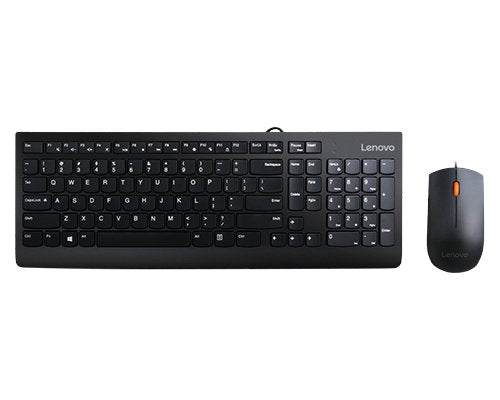 Lenovo 300 Keyboard Mouse Included Universal USB QWERTY English Ee. Uu. Black — image 1