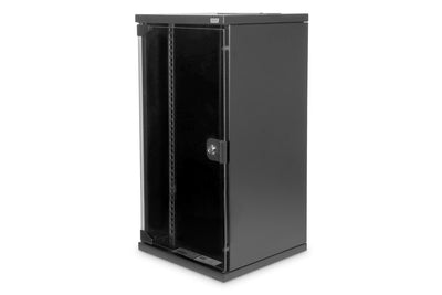 Digitus Cabinet Wall Rm 592X312X300MM 12U, 10 '', Black With Door Glass — image 1