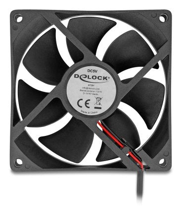 Delock Fan Axial 5V Dc, 92 X 92 X 25MM Black