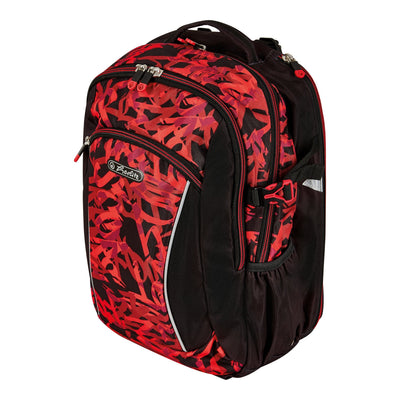 Herlitz Ultimate Graffiti Backpack Deportiva Black Red Poliéster — image 1