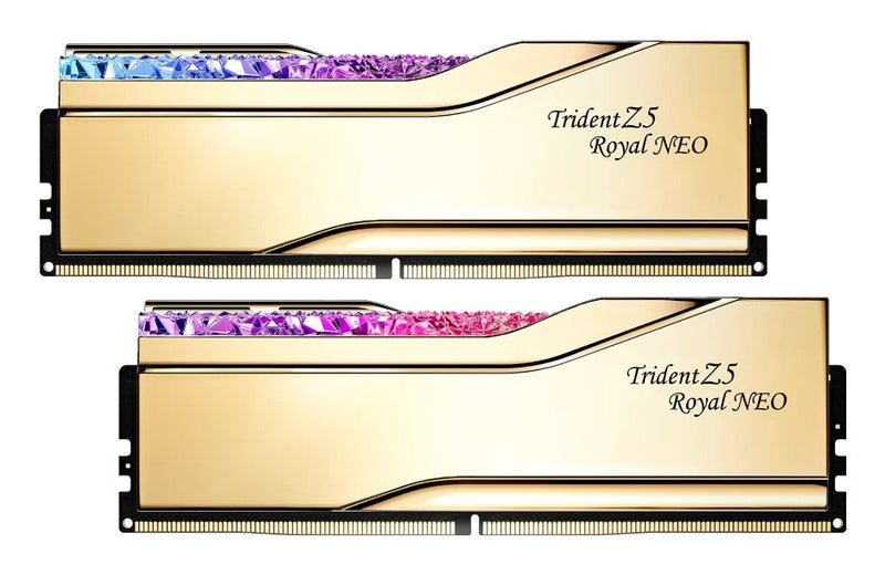 G.skill Memory 32GB DDR5 8000 2X 16GB Kit Dual, Dorada, F5-8000J3848H16GX2-TR5NG, Trident Z5 Royal Neo, AMD Ex