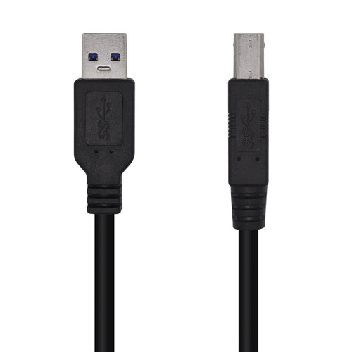 Aisens USB Cable 3.0 Printer Type a/M-b/M - 3M - Black — image 1