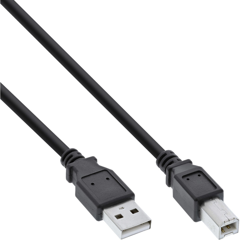 Inline USB 2.0 Cable Type a Male a B Male Black 3M