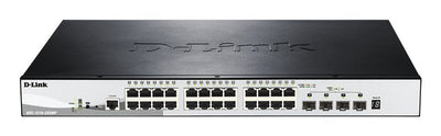 D-link Switch 24G 4SFP + PoE + 370W 24X10/100/1000 4XSFP + L3 — image 1