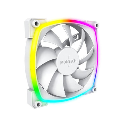 Montech AX120 PWM ARGB Fan - 120MM, White — image 1