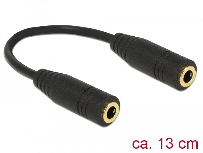 Delock Adapter Audio Stereo With Connector 3,5MM Female 4 Pines 13CM