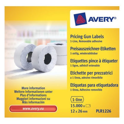 Avery PLR1226 Label Self-adhesive Label Precio White 15000 Pieces — image 1